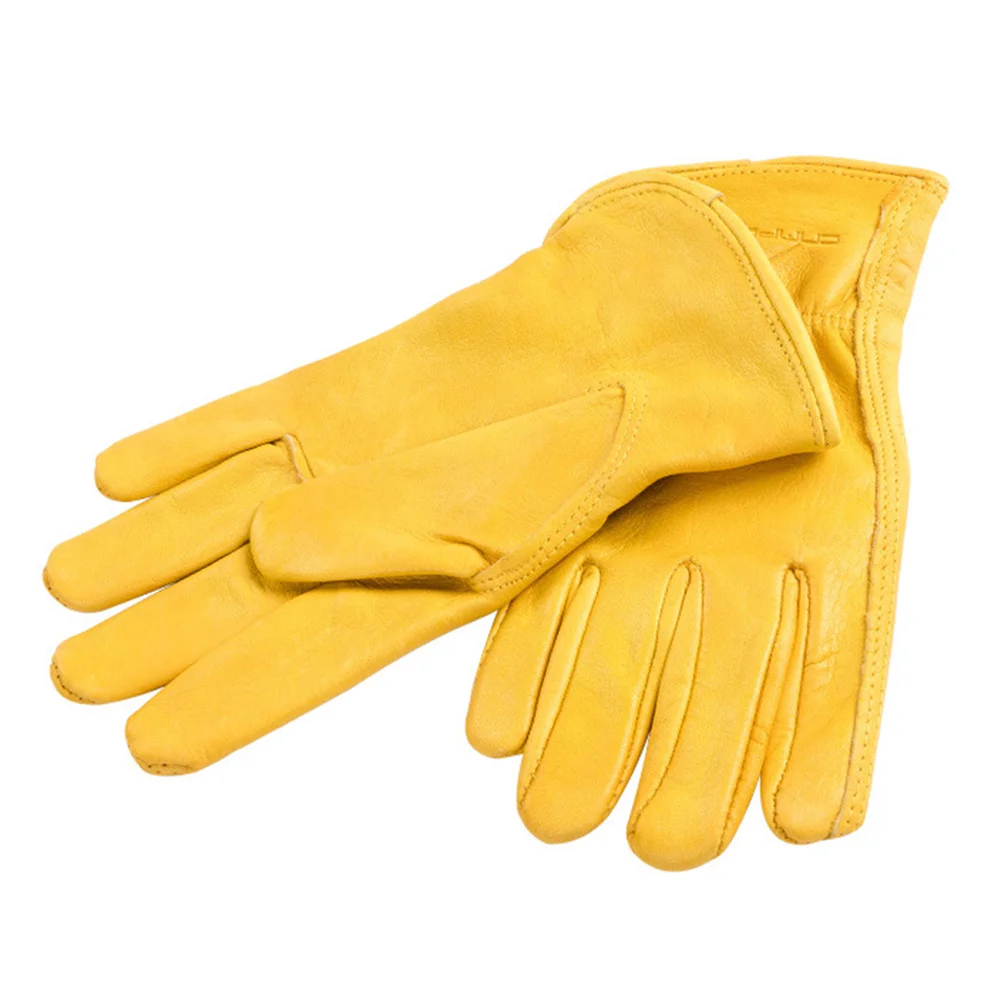 

1Pair Heavy Duty Outdoor Grill Glove Heat Insulation Protective Glove for Bbq Cooking and Camping Cowhide Gloves