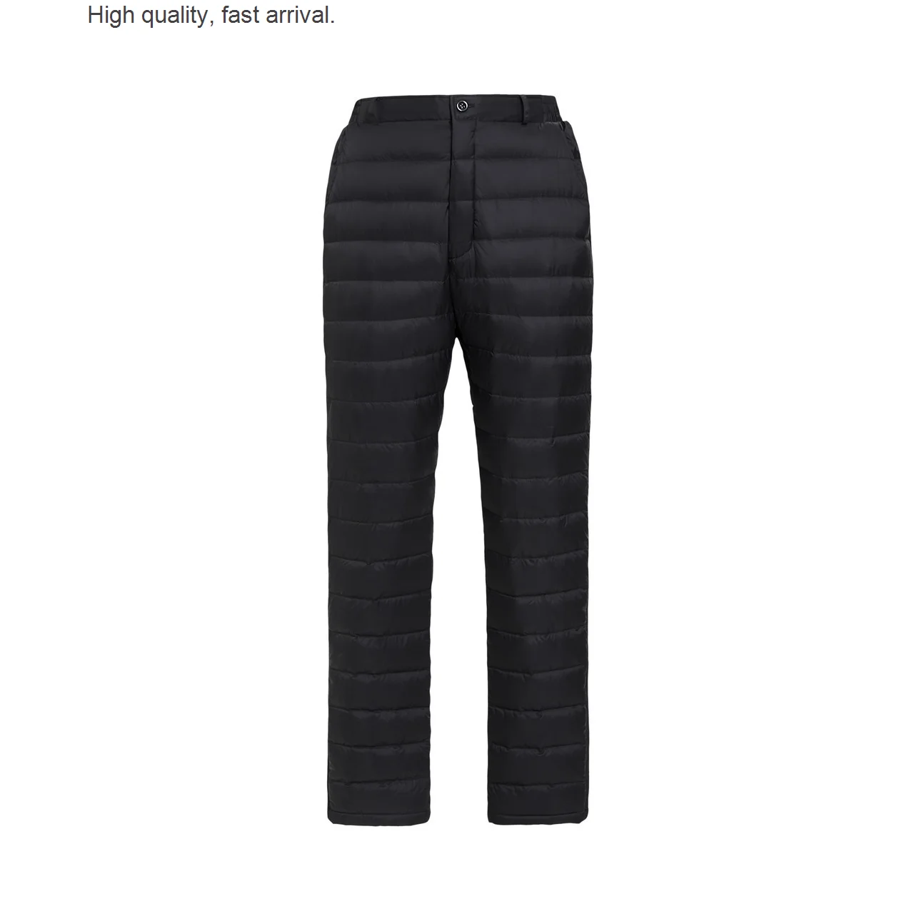 

Wadded Trousers down Men's Outer Wear Middle-Aged and Elderly Large Size High Waist Warm Thickened Inner Wear off-Season