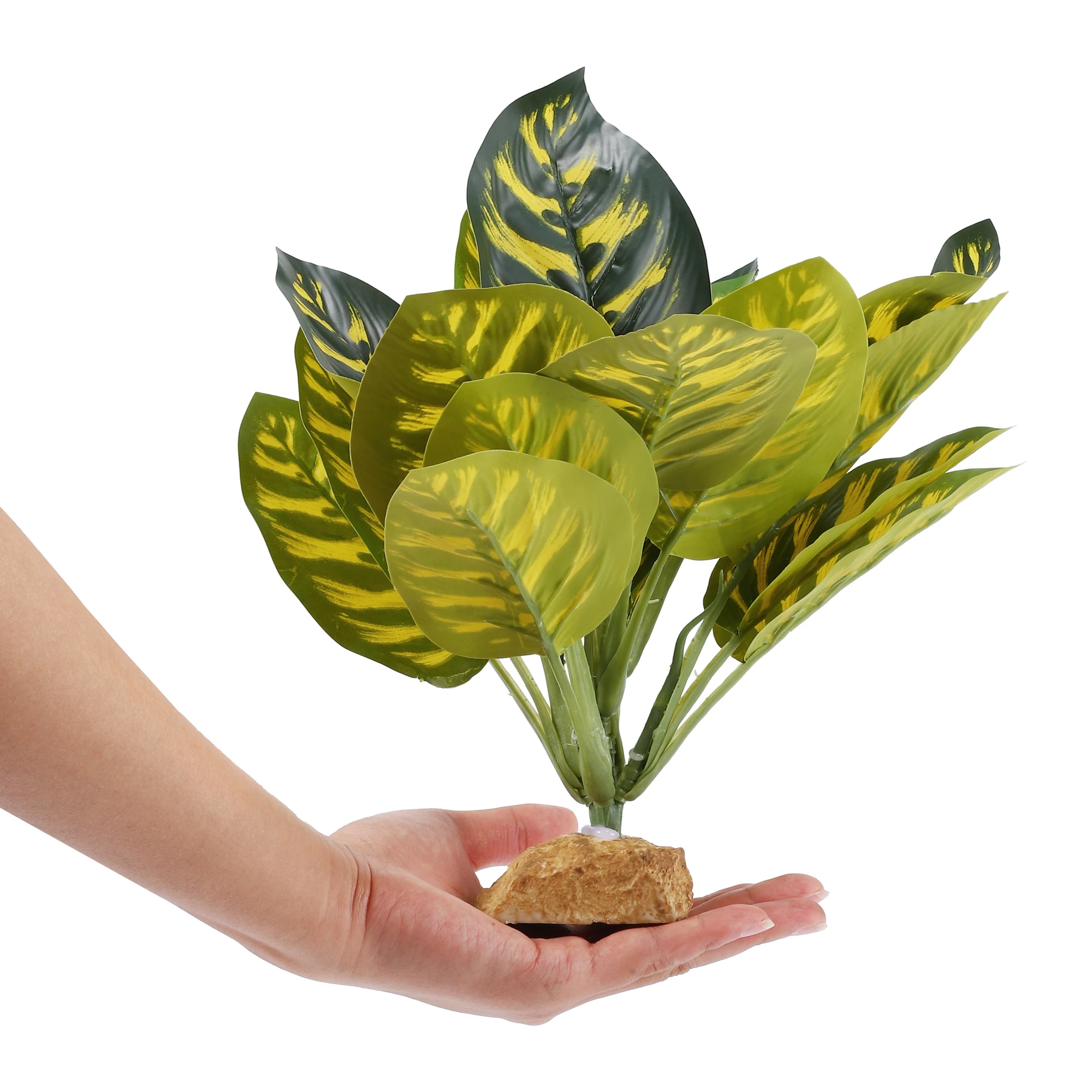 UXCELL Reptile Plants Terrarium Decoration Reptile Artificial Plant for Amphibians Lizard Habitat Decor Plastic Resin Plants