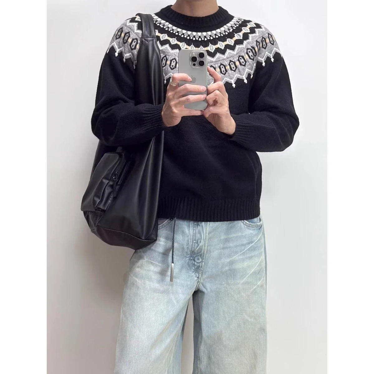 Suéter de Punto de Cuello Redondo Ajustado para Hombre, Csa Base Moderna, Otoño Invierno, Nuevo Estilo E, Informal,...