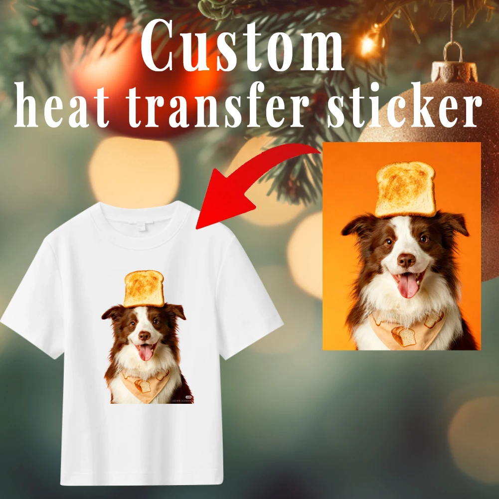 Custom or Catalog Heat Transfer Sticker Iron-On for Clothes Durable DTF Pinted Vinyl Thermal Appliques Washable