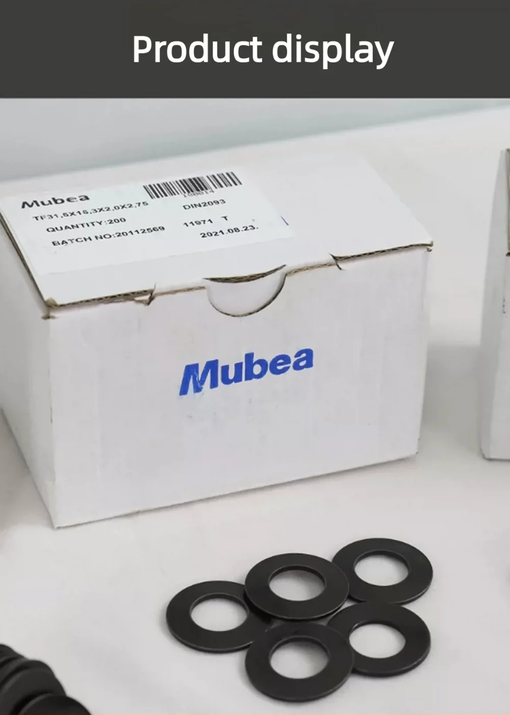10 Stück CNC-Werkzeugspindel-Scheibenfeder, Drehmaschinen-Zubehör, BT30/40 Unterlegscheibe, Maschinen-Dichtung, Hardware-Produkte, O-Ring-Unterlageplatte – Detail 7