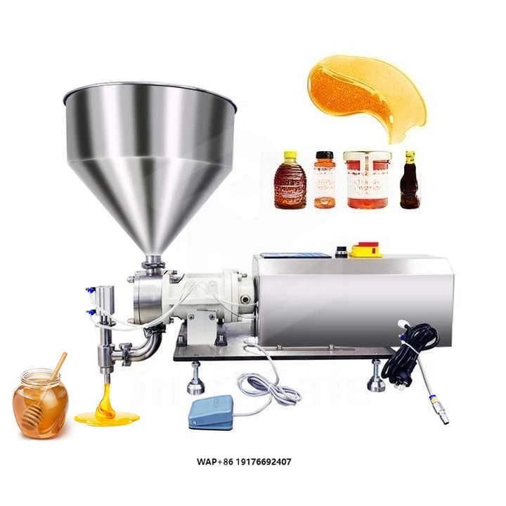 33 Semi Automatic Servo Rotor Lobe Pump Tomato Canning Bottling Paste Can Packaging Filler Ketchup Packing Filling Machine Line