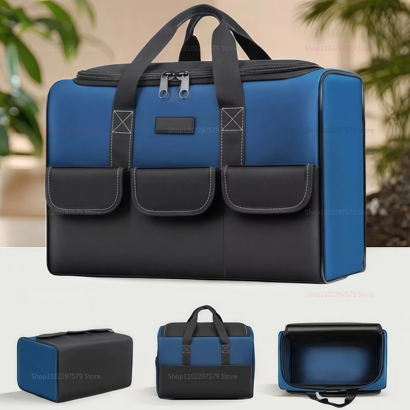 Borsa per attrezzi multifunzionale da 20 pollici addensata di grande capacità impermeabile resistente all'usura kit di attrezzi borsa per elettricisti multitasca