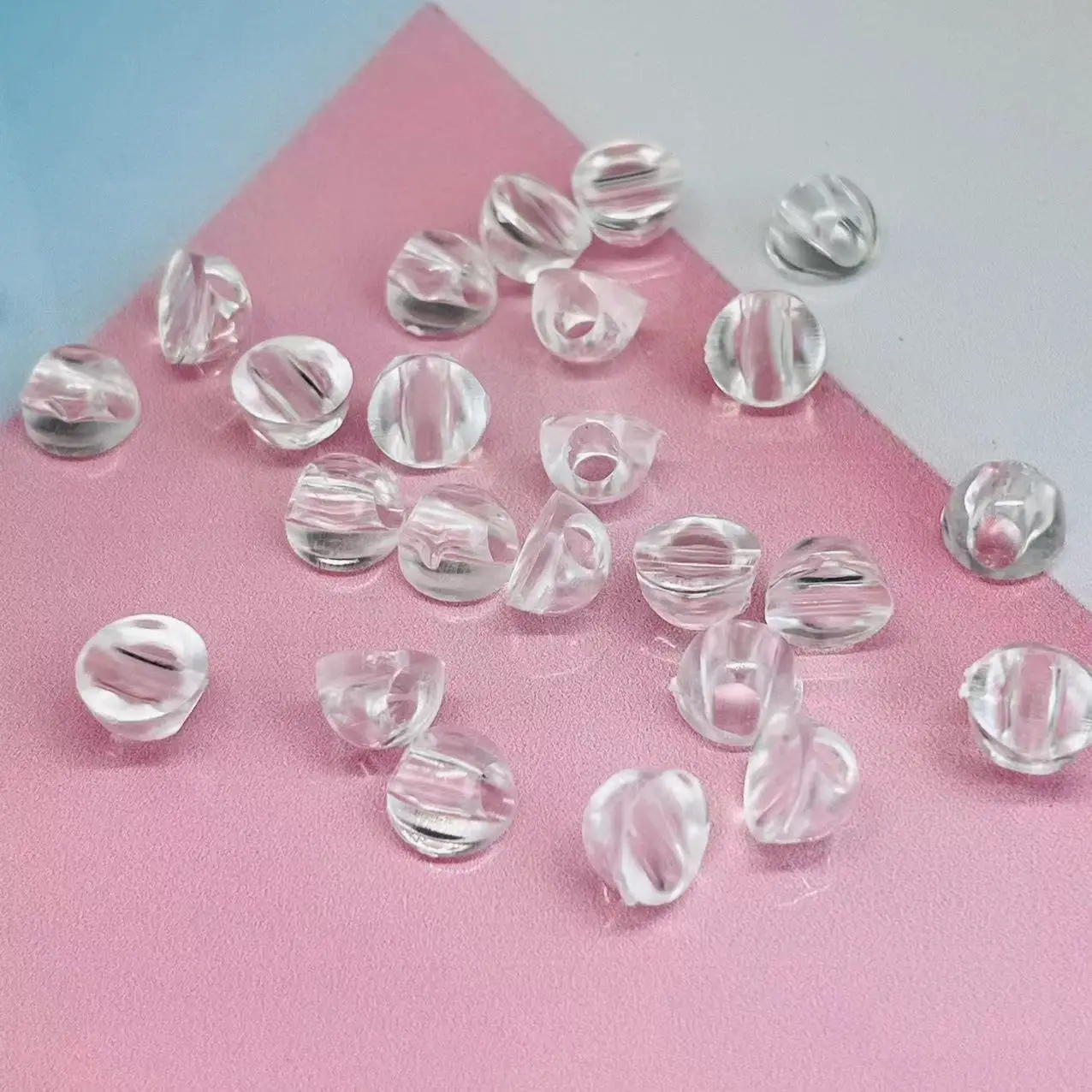 Plastic Clear Cabochon Base for  DIY Handmade Crafts Flatback Miniatures Crafting Fittings  9mm 100pcs