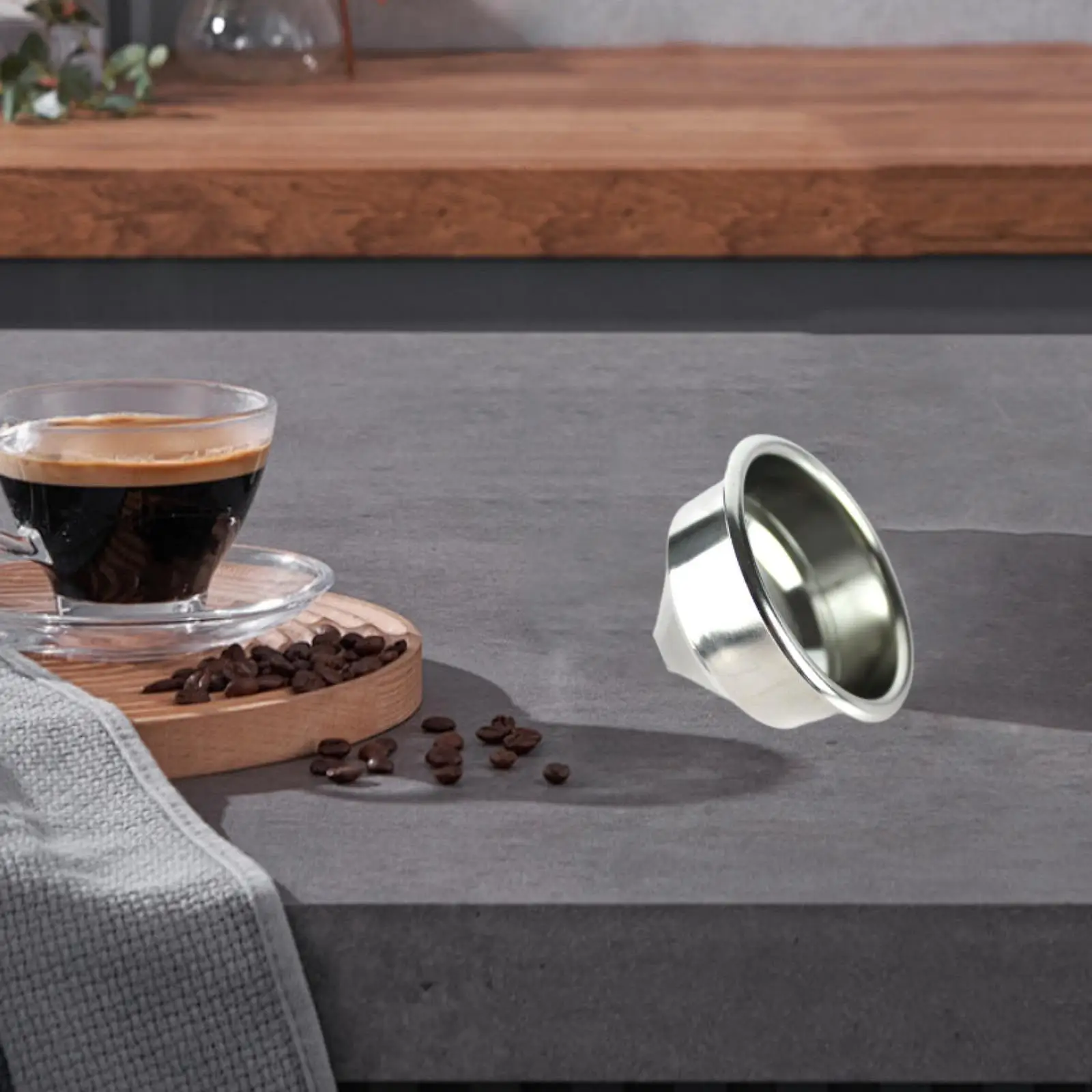 58mm Stainless Steel Coffee Filter Home Detachable Replacement Kitchen Tools