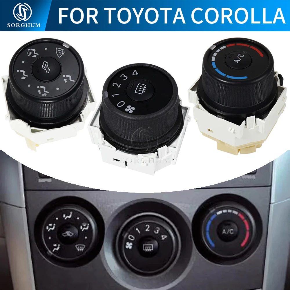 

Панель кондиционера переменного тока, ручка вентилятора, скорость ветра, переключатель управления с подогревом для Toyota Corolla 2013, матрица 55903-02091 55902-02030 75D357