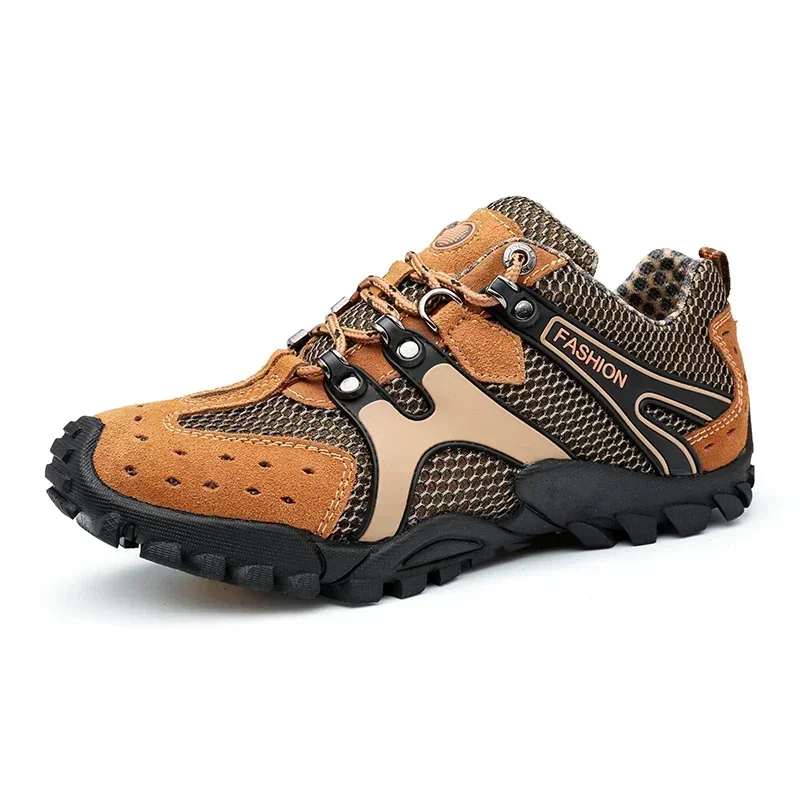 Women\'s Breathable Trekking Sneakes Men Summer Hiking Shoes Mesh Camping Climbing Wading Shoes Outdoor Non-Slip Tourism Sneakers