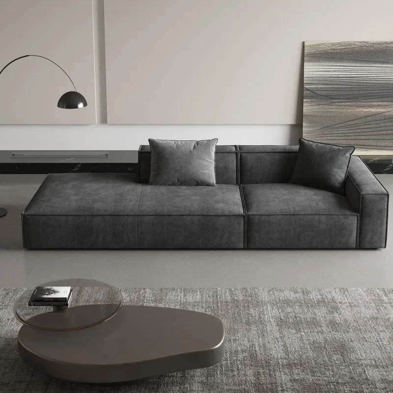 Italian minimalist living room technology cloth sofa