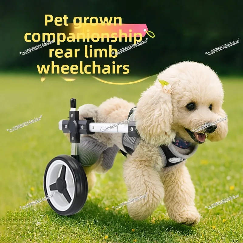 Quick Resizing Dog Wheelchair Pet Wheelchair Four Limbs Dog Disability Training Wheelchair Rehabilitation Scooter Teddy