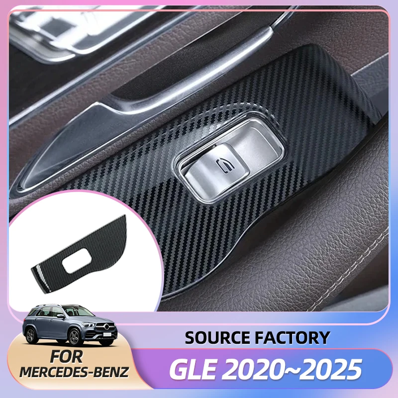 

Hot Interior Stickers Window trim for Mercedes2020~2025 gle w167 v167 new cover supplies gls x167 gle c167 coupe carbon 350g 450
