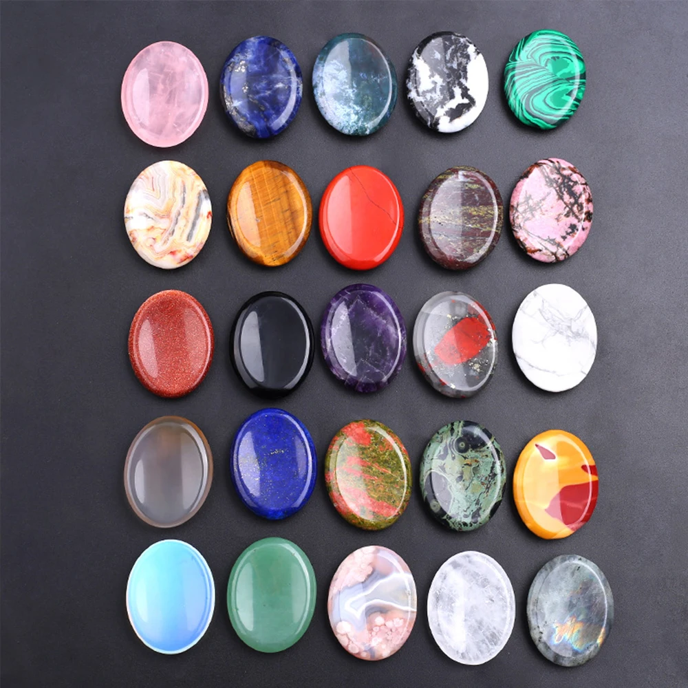 Natural crystal quartz lotus stone thumb finger scraping relief stone massage scraping jade thumb stone