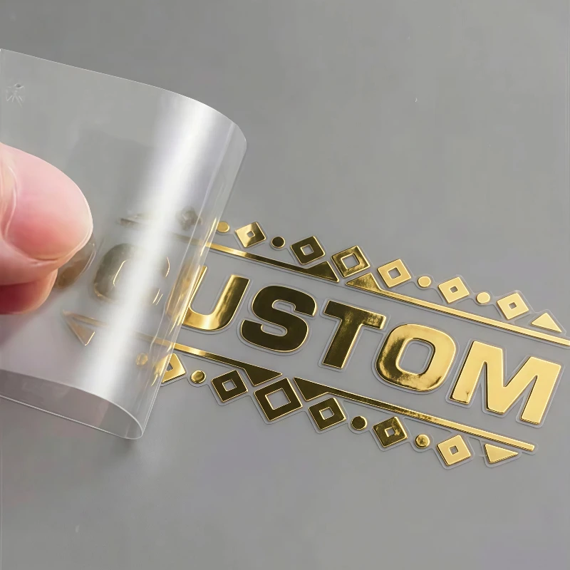 

100 шт. наклейка с персонализированным логотипом, наклейки на заказ, 3D блестящие, золотые, серебряные, индивидуальная переводная наклейка, УФ-принт, свадебная этикетка, компания