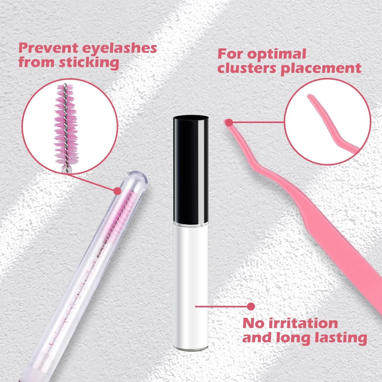 Etvite DIY Wimpern verlängerung skit mit 3D-Volumen Mix Länge einzelne Cluster Wimpern Pinzette Wimpern Kleber Make-up-Tool