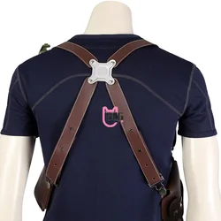 Leon Scott Kennedy Same style Outdoor portable underarm concealed gun bag Quick gun holster straps cosplay accessory pu leather