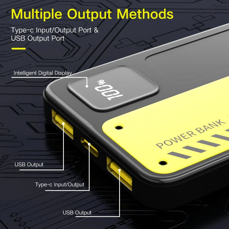 KOSHARE  Custom Fast Charging Power Bank 10000mAh Lightweight and Portable One Is Enough Power Bank Pour Téléphone