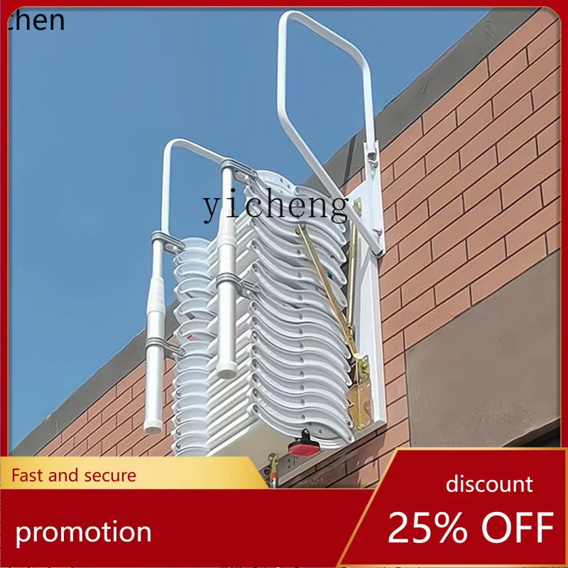 HXL attic telescopic staircase household folding lift duplex indoor outdoor thickened retractable