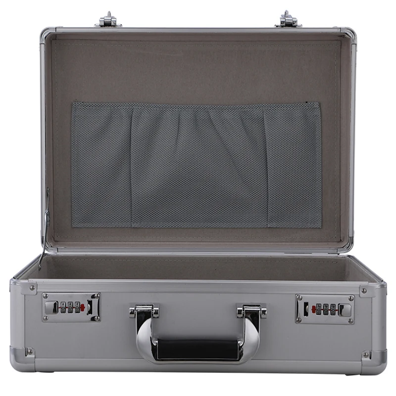 Aluminum Tool Case Suitcase Digital Lens Moistureproof Box Impact Resistant Toolbox Equipment SLR Camera Box With Pre-cut Foam