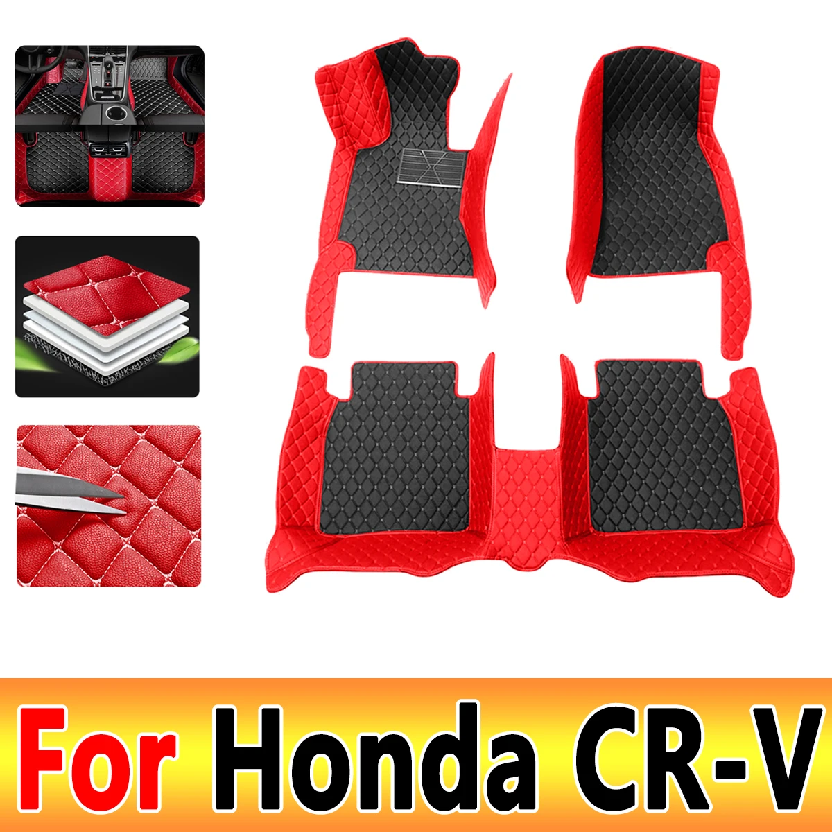 For Honda CR-V CRV CR V RS 2023 2024 2025 Car Floor Mats Non-hybrid Auto Waterproof Alfombra Para Auto Car Accessories Interior