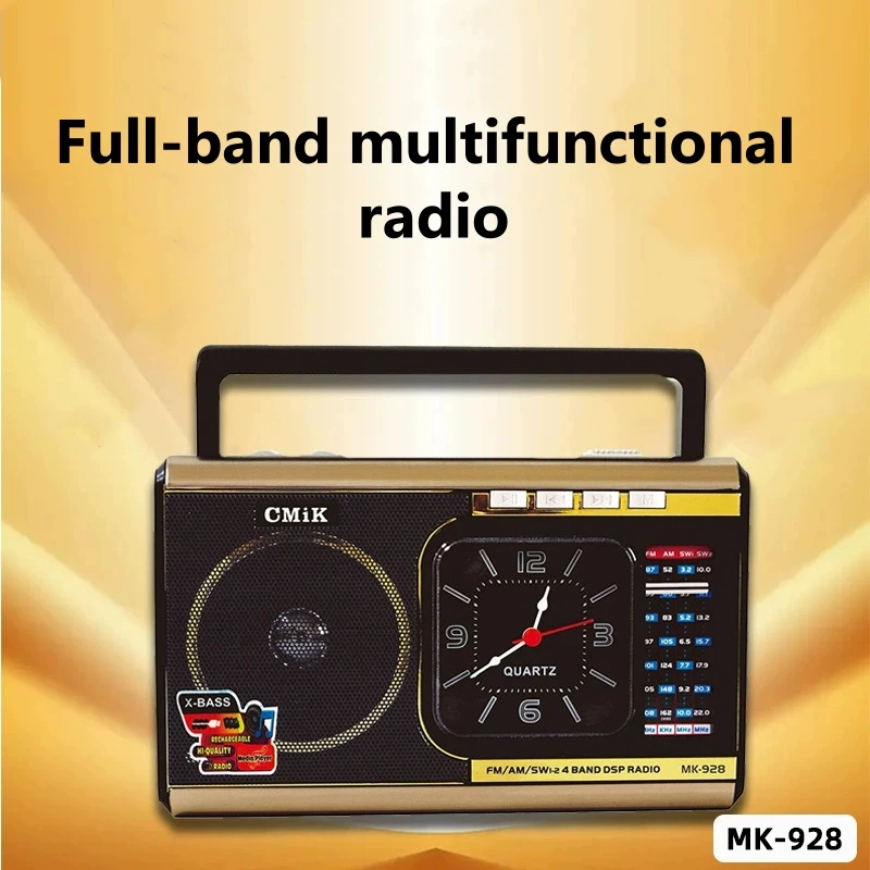 

Ретро радио Mp3-плеер функция фонарика многофункциональные Am FM Sw винтажные колонки Bt для дома и офиса