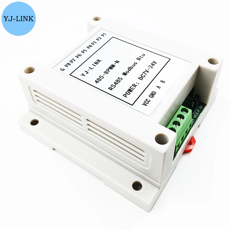 Uscita segnale da 485 a PWM/NPN a 8 canali/Generatore di segnali a impulsi ad onda quadra ad alta frequenza Modbus