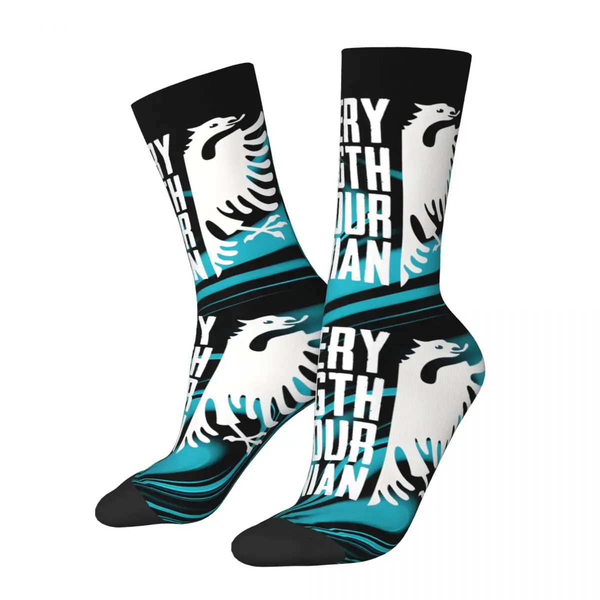 Eagle Flag Lover Men's Socks Retro Harajuku Albanian Eagle Street Style Novelty Seamless Crew Sock