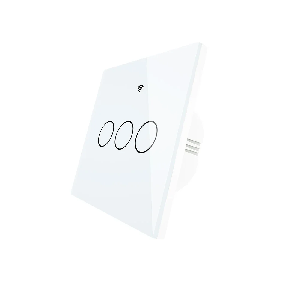 

One Zigbee Smart Switch Two Wirings Optional 3gang Smart Home System Touch Switch Interruptor Inteligente Wifi Smart Switch