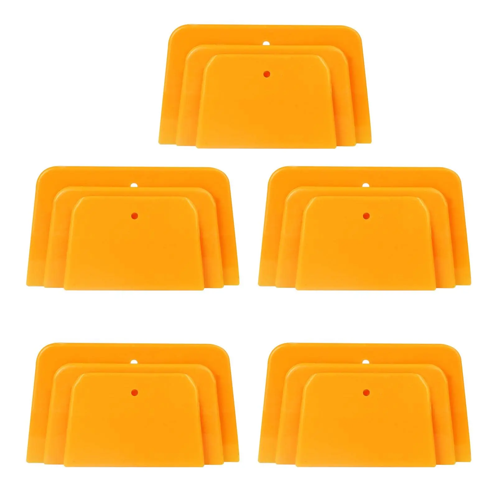 

Body Filler Spreaders (3 Sizes,15Pcs) Reusable Plastic Auto Body Spreader for Automotive Fillers Putties Glazes Caulks and Paint