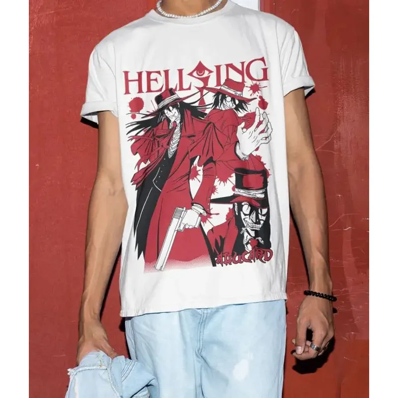 قميص Ultimate Vampire للجنسين، هوديي مصاص الدماء، قميص Anime Hellsing