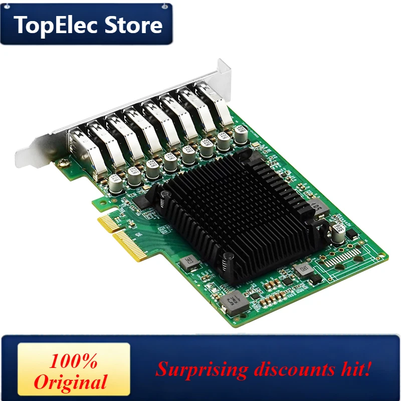 TopElec PCIe2.0 x4 8P Type A 5Gb USB 3.0 Adapter-LRSU9A11-8A
