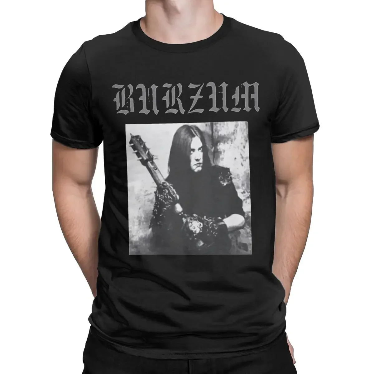 Burzum T-Shirts for Men Fun Pure Cotton Tee Shirt Round Collar Short Sleeve T Shirts Gift Idea Clothing