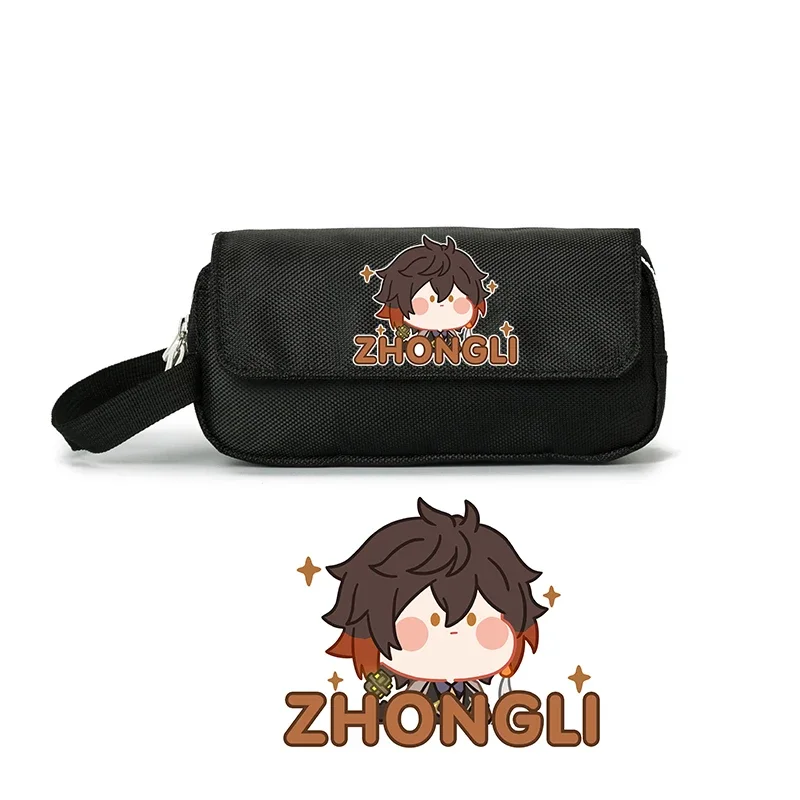 Anime Game Cos Kaedehara Kazuha Kaeya Xiao Zhongli Venti Hutao Etc. Stationery Organizer Pencil Case Gift