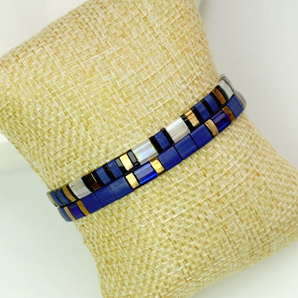 New Summer Luxury Versatile Niche Tila Bracelet, Japanese Imported Miyuki Bracelet, Multi-Layered Stackable Wear