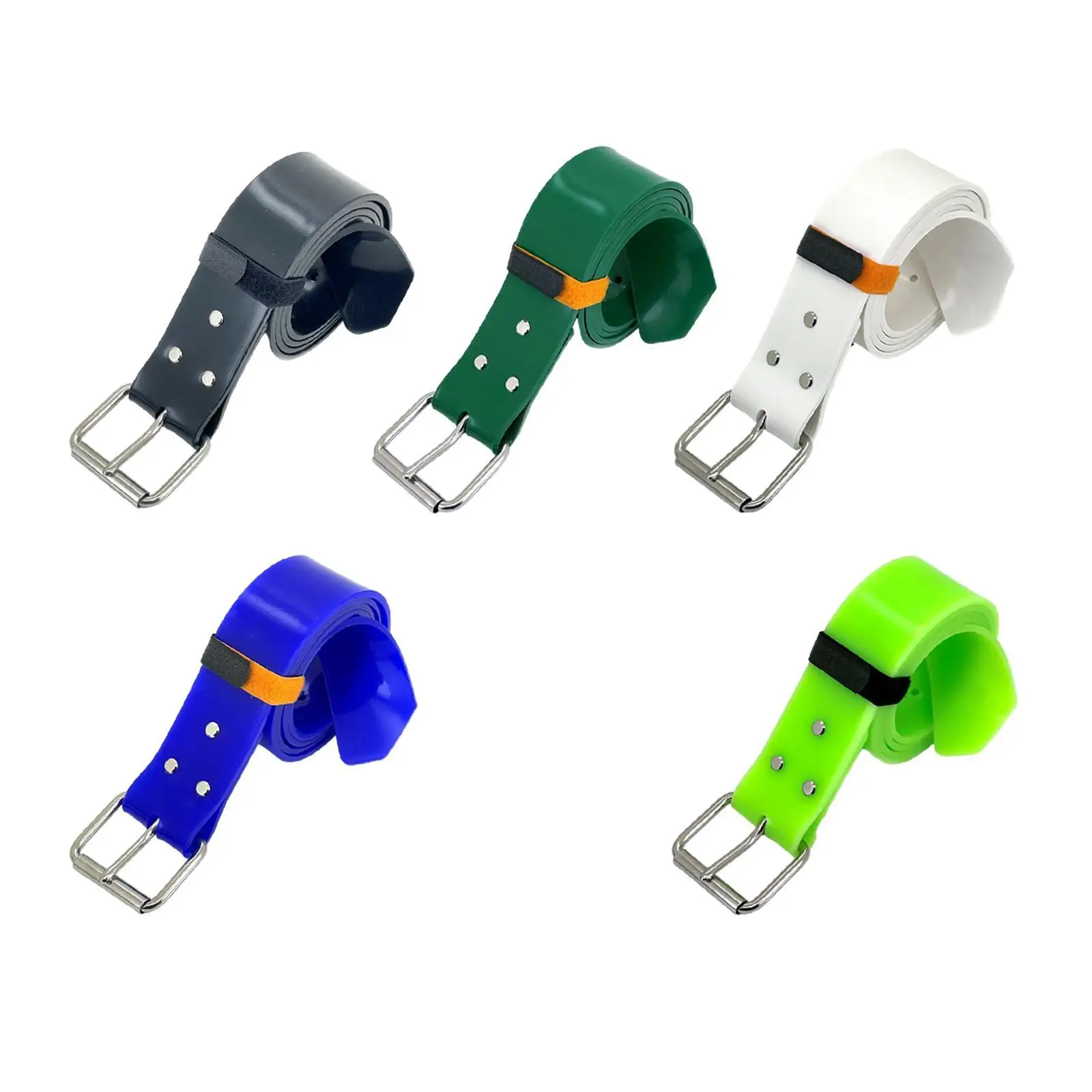 Diving Weight Belt 140cm Long Weightbelt Adjustable Silicone Belt with Stainless Steel Buckle Dive Weight Belt Accessories