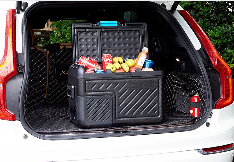 Solar-Auto-Minikühlschrank, 220 V, 12 V, tragbarer Kompressor, Auto-Kühlschrank mit Gefrierfach