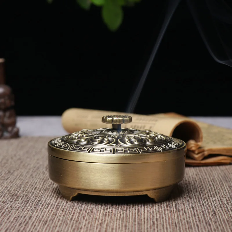 Zen Lotus Three-legged Incense Burner Tea Room Decorations Household Indoor Agarwood Stove Sandalwood Stove Decoration for Home