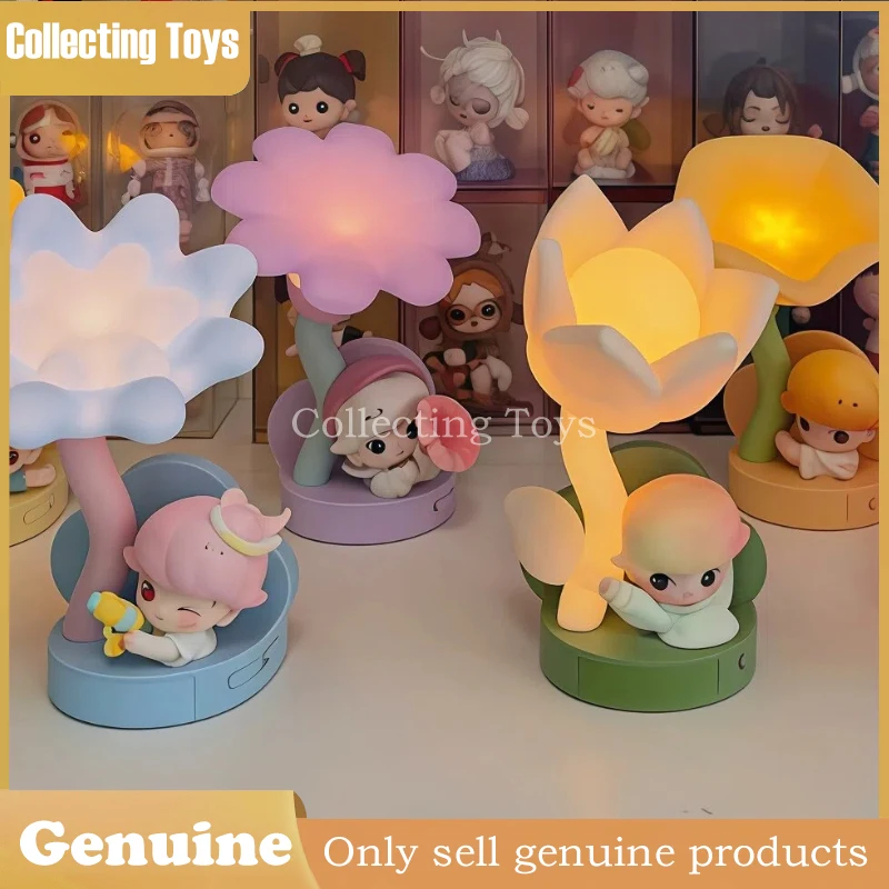 

Genuine Pop Mart Dimoo Moments In Bloom Series Motion-Sensing Night Light Blind Box Collectible Figure Mystery Box Guess Toy Bag