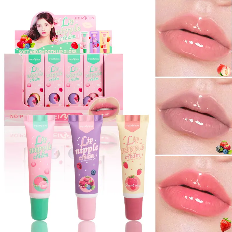Shimmering Hydrating Lip Oil Set - Tinted Lip Oil with Argan Oil, Fruit Flavors, Hydrating & Nourishing with Hyaluronic Acid