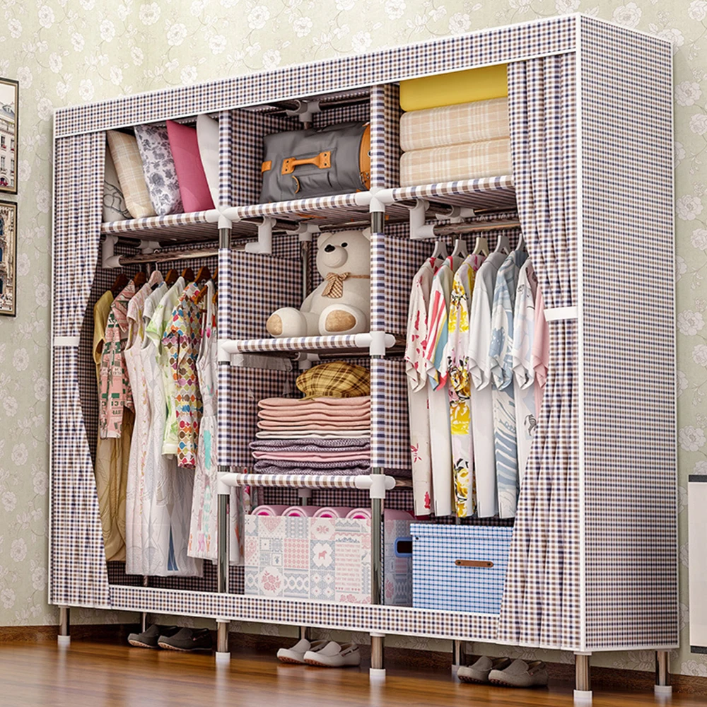 Storage furniture When the quarter wardrobe DIY Non-woven fold Portable Storage Cabinet bedroom furniture wardrobe bedroom