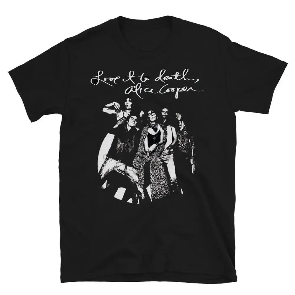 

VINTAGE ALICE COOPER LOVE IT TO DEATH COTTON BLACK S-3XL UNISEX SHIRT