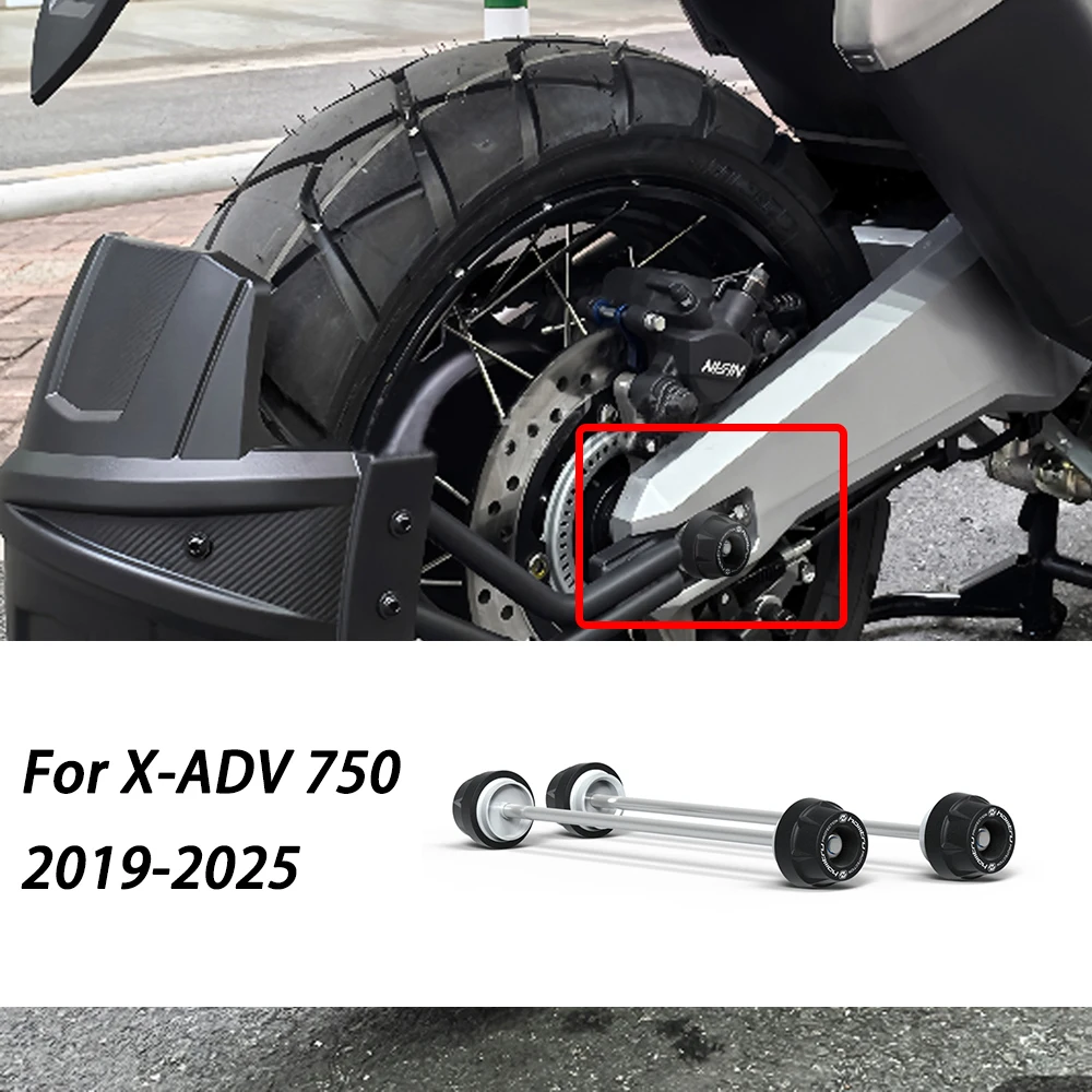 Hinterer Vorderachs-Gabel-Crash-Slider für Honda X-ADV 750 2019-2025 X ADV 750 Motorrad-Radschutz
