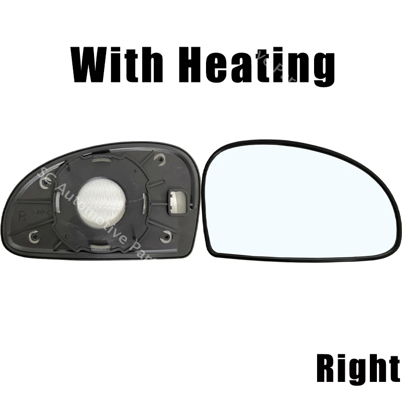 For Kia Cerato 2006-2007 Rearview Mirror Lens Glass With Heating Side Rear View Mirror Glass Lens White Left Right