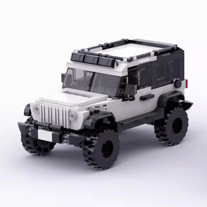 New in Genuine Authorization JEEP Wranglers Rubicon Building Blocks Model Car Bricks Toy For Children Birthday Christmas Gift