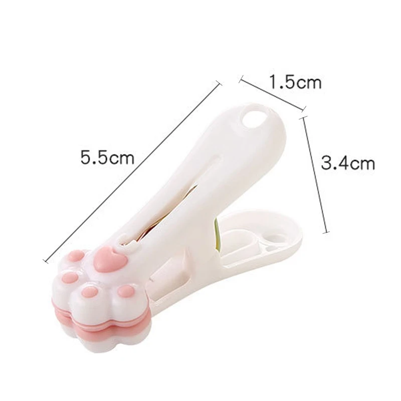 24Piece Cat-Paw Food Clips Clothes Pegs Lovely Practical Clamp For Snack Bags Photos