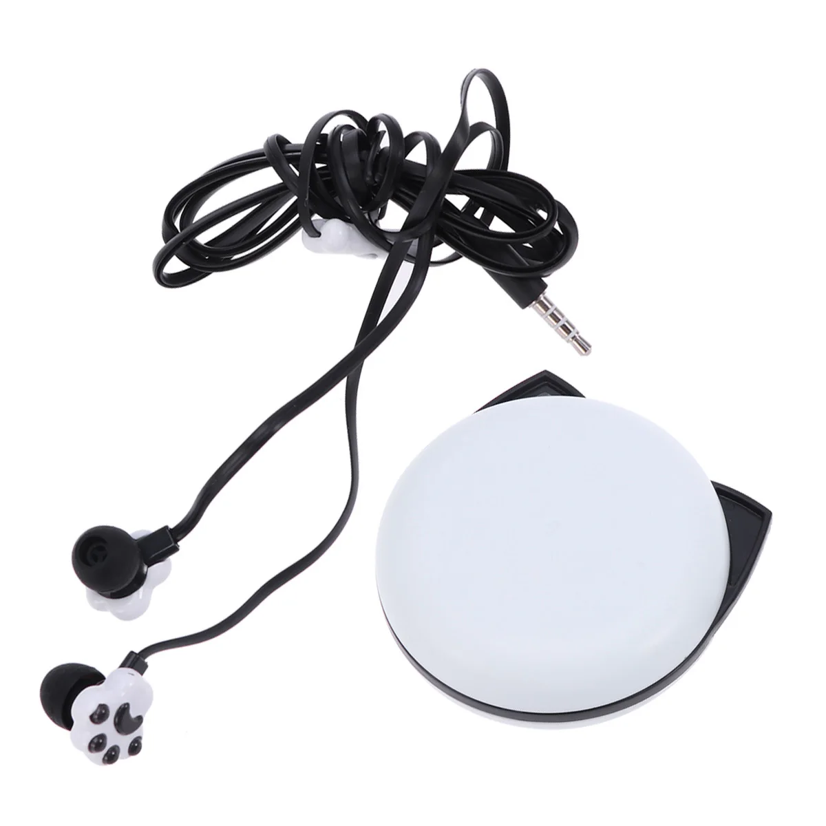 

1Pcs Black Cartoon Kitten Claw Headphones Premium Build Quality Soft Ear Gels Isolate Noise Fits All 3.5mm Jack Devices Compact