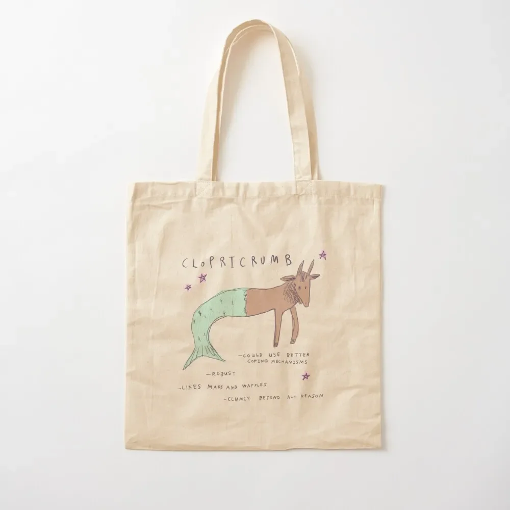 

Clopricrumb the Clumsy yet Robust Goat-Fish - HorrorScoops Asstrology Tote Bag shoping bag canvas shopping bag