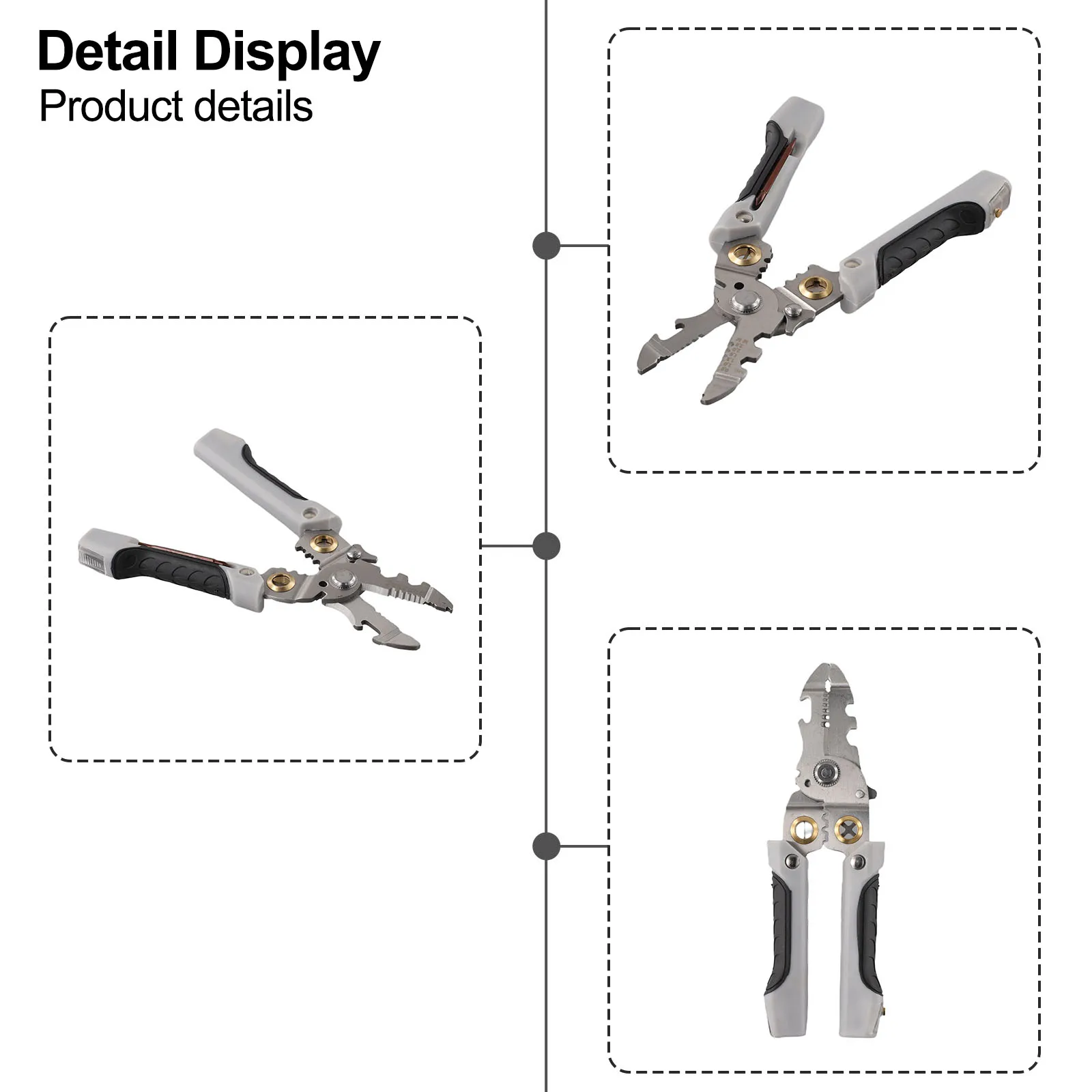 Cable Cutter Crimping Pliers Electrical Repairs Multifunctional Wire Stripper Cable Cutter Wide Wire Range Ergonomic Handle