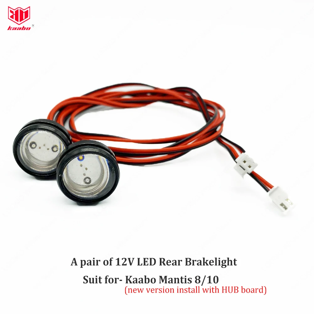 Original Kaabo Mantis 8/10 New Version 12V LED Spotlight 12V LED Brakelight for Kaabo Mantis 8/10 Official Kaabo Accessories