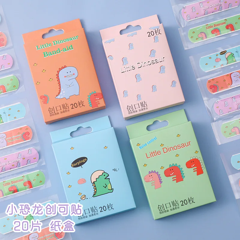 20pcs/box Cartoon Animal Flowers Band Aid Portable Wound Patch Plaster for Children Kids Strips Adhesive Bandages
