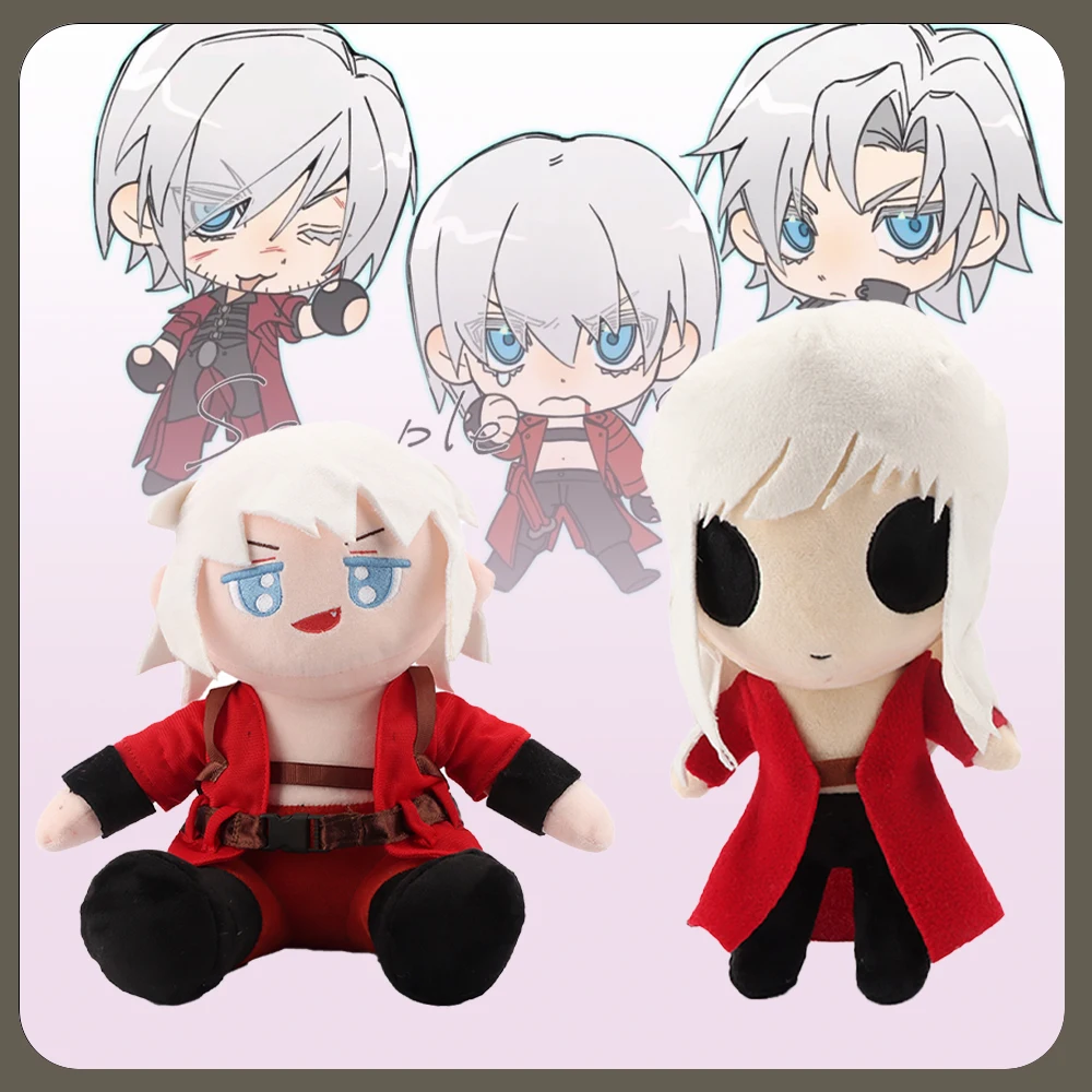 Devil May Cry Dante Plush Toy Game Surrounding Plush Toys Movie Stuffed Animals Toys for Kids Birthday Gift Home Decoration